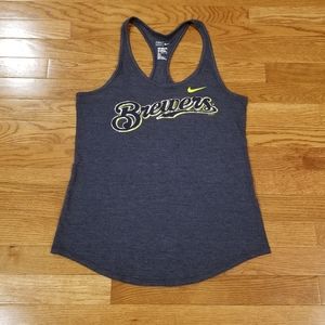 Nike Brewers blue racerback tank M